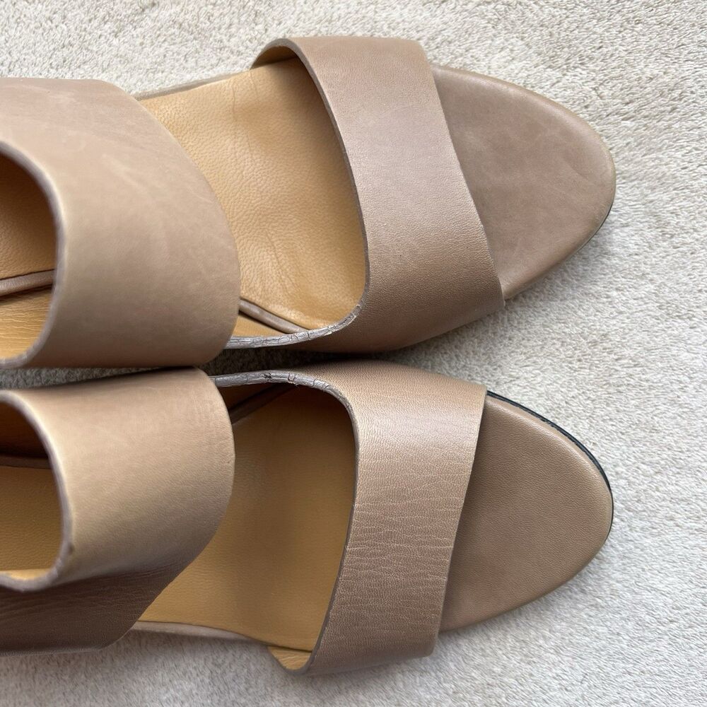 Michael Kors Tan Leather Slingback Heeled Sandal‎ Heels Women 8.5 M Designer - Picture 9 of 16